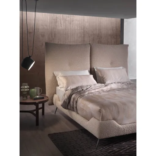 Letto in tessuto con testiera Designer Lift di Altrenotti